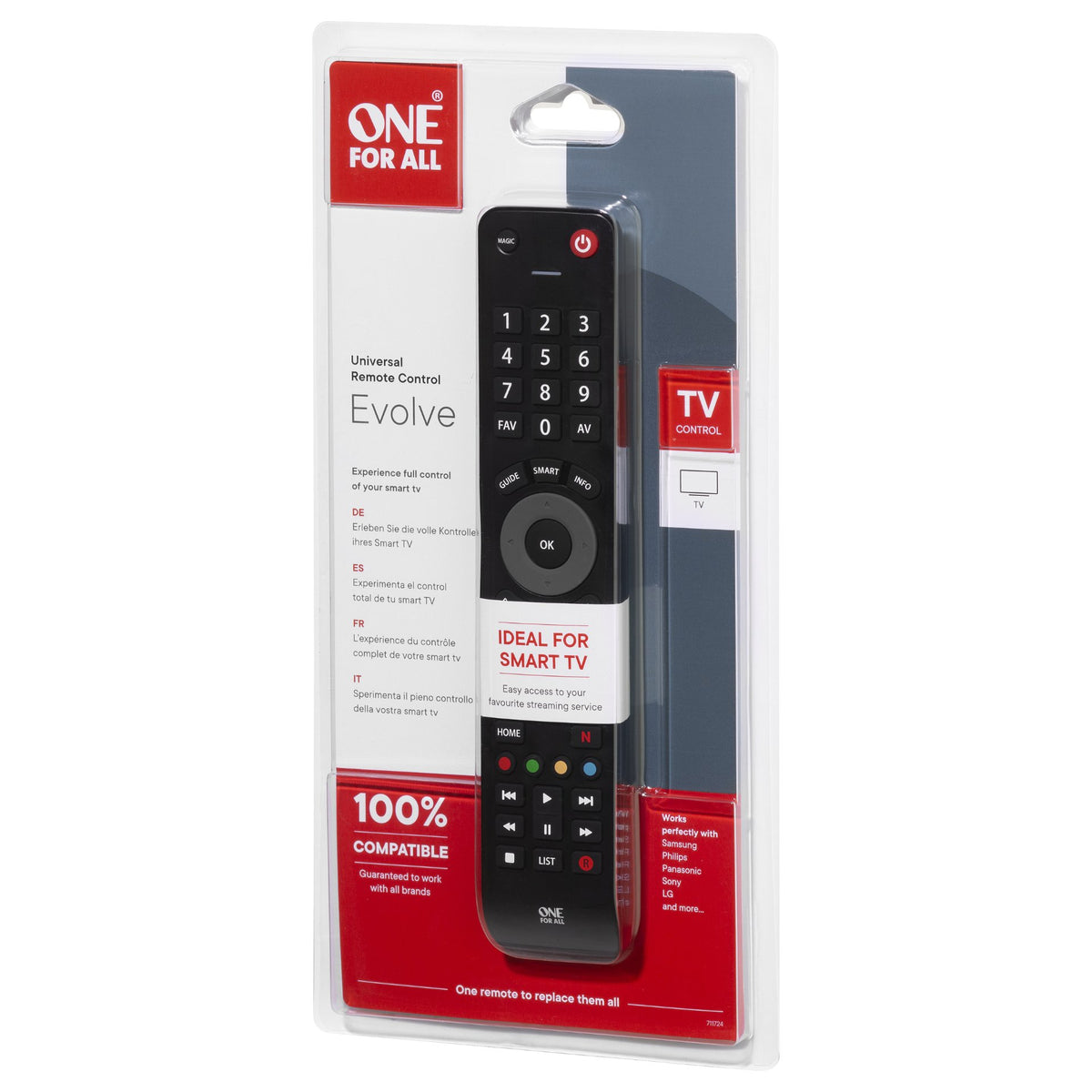 One for All Evolve TV Universalfernbedienung URC 7115