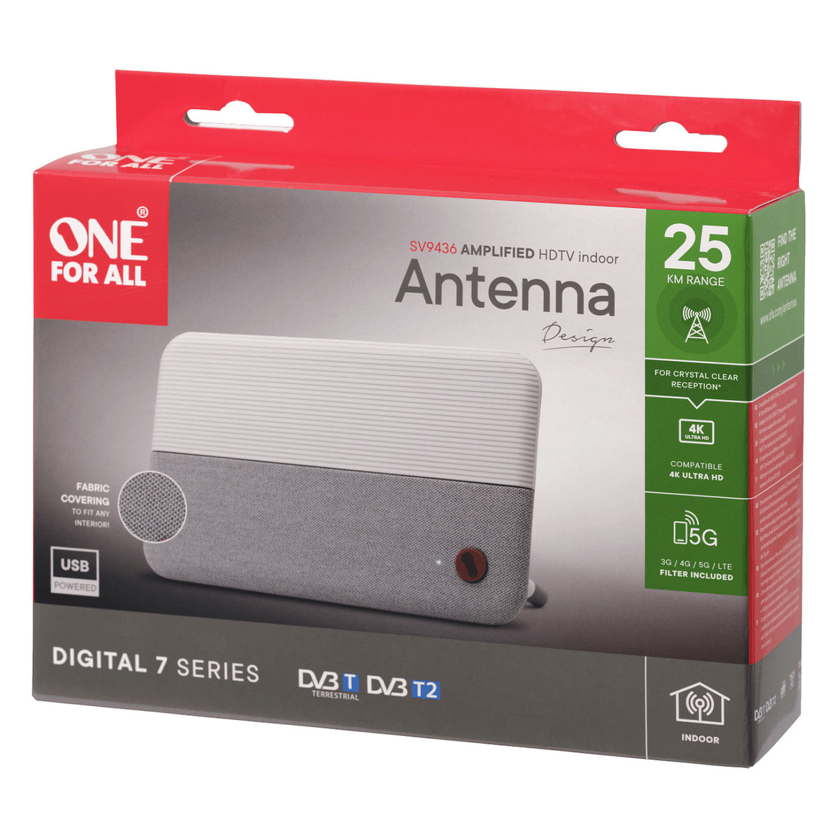 One for all Zimmerantenne SV9436-5G (weiß)
