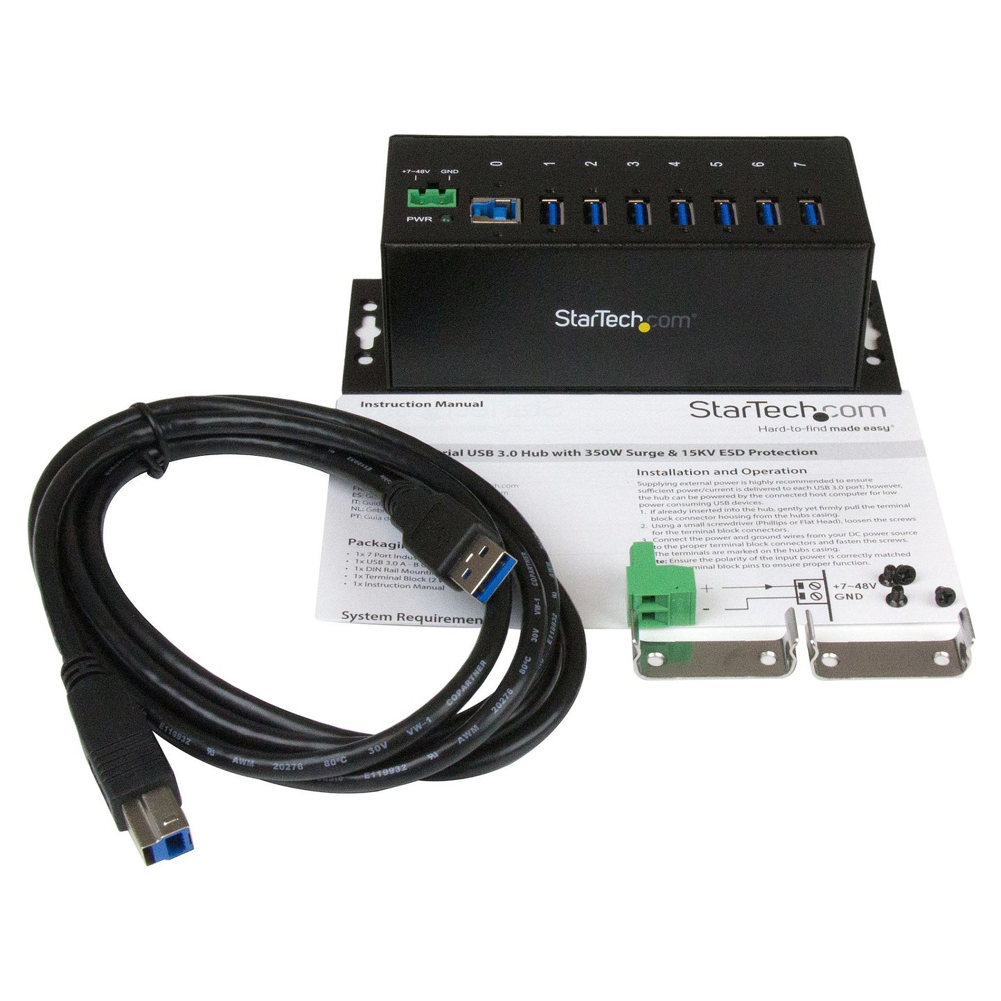 StarTech 7 PORT INDUSTRIAL USB 3.0 HUB