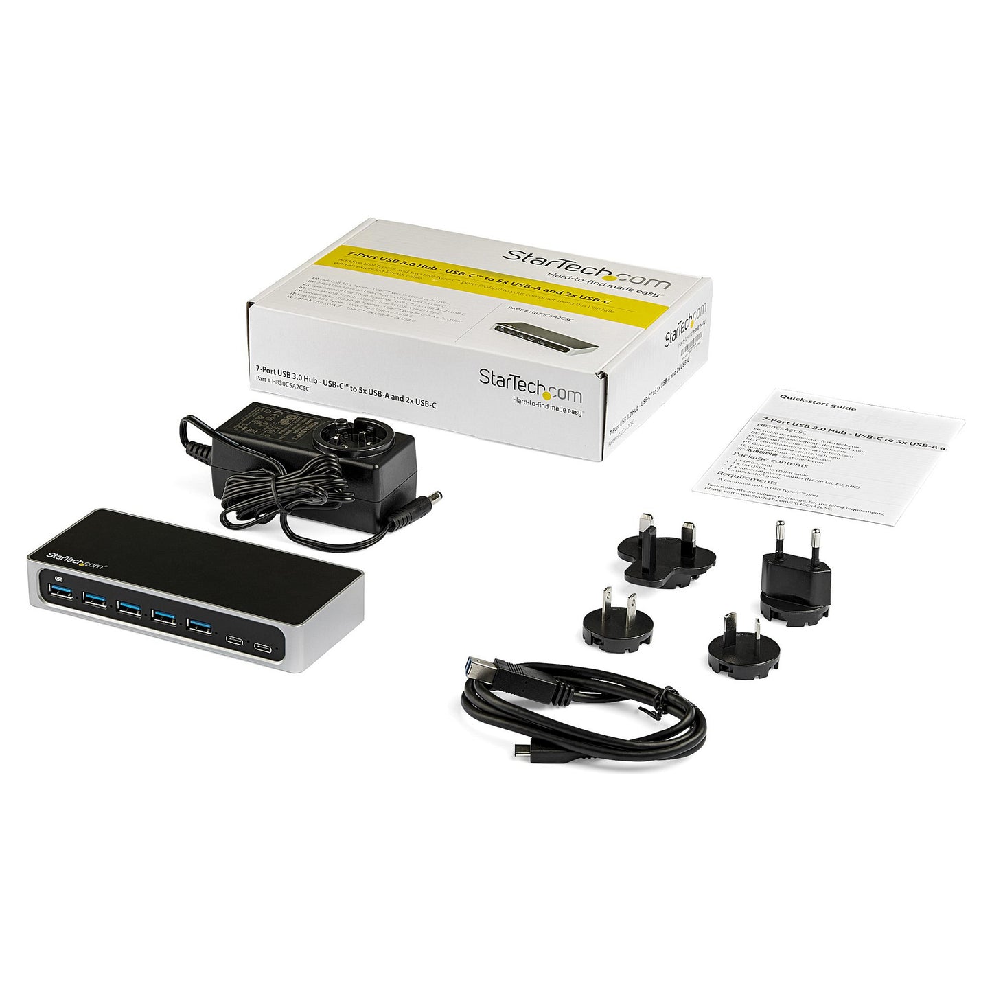 StarTech 7PORT USB C HUB - USB-C TO 2X C