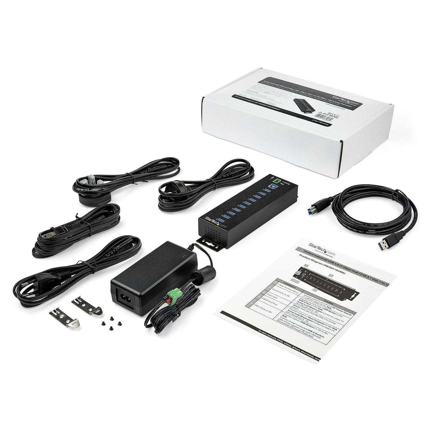 StarTech 10PT IND. USB3 HUB
