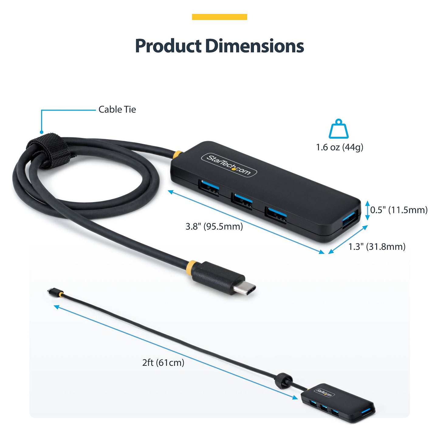 StarTech 4-PORT USB-C HUB COMPACT
