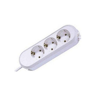 BACHMANN SMART Steckdosenleiste 3x Schutzkontakt geschraubt weiss 5m