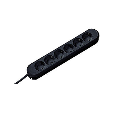 BACHMANN SMART Steckdosenleiste 6x Schutzkontakt schwarz 1,5m