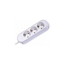 BACHMANN SMART Steckdosenleiste 3x Schutzkontakt geschraubt weiss 3m