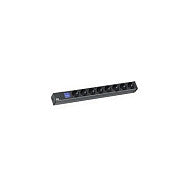BACHMANN BN0500 48,26cm 19Zoll 1HE 8x Schutzkontakt Leistungsmessung Schutzkontakt-Anschluss