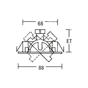 Brumberg 00196307 EB-Strahler BREENA rund ws 13W 12V schwenk