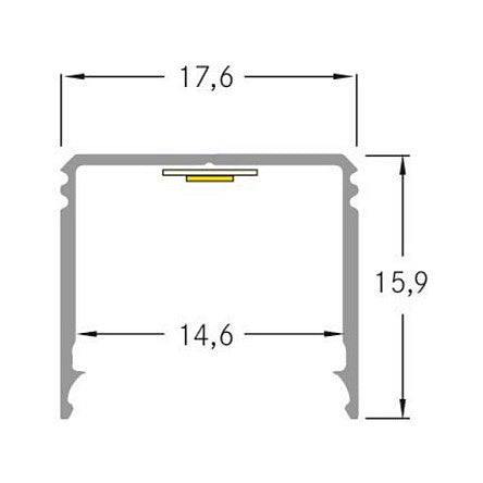 Brumberg 53381262 AB-Profil QUALITYFLEX alu