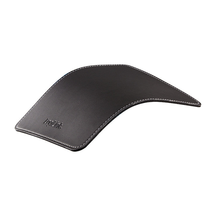 Logilink Mauspad Leder Design schwarz