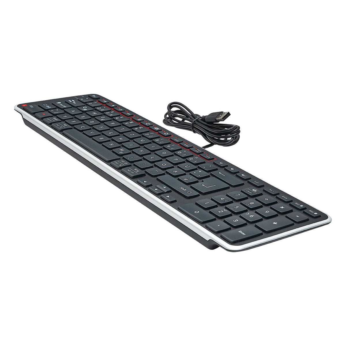TAS Contour Balance Tastatur wired DE-Layout schwarz/silber retail