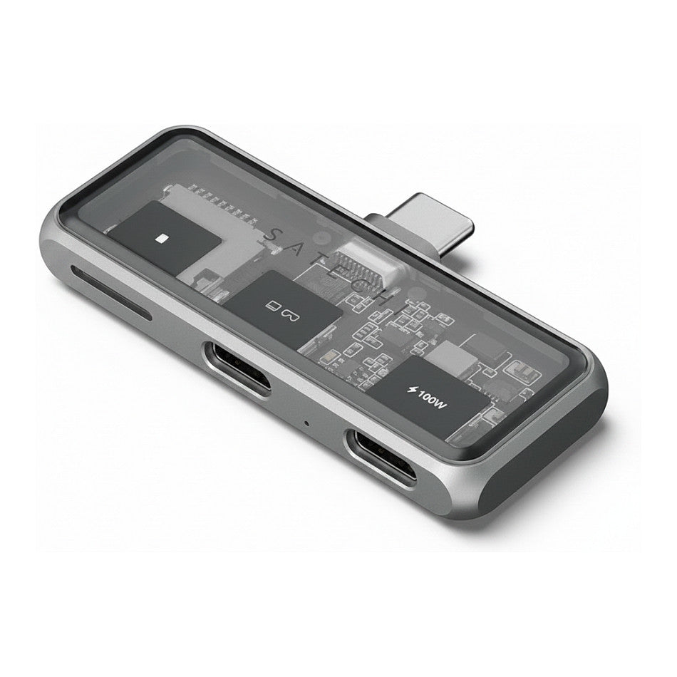 Satechi USB-C PD Mobile XR Hub & MicroSD Card Reader space grey