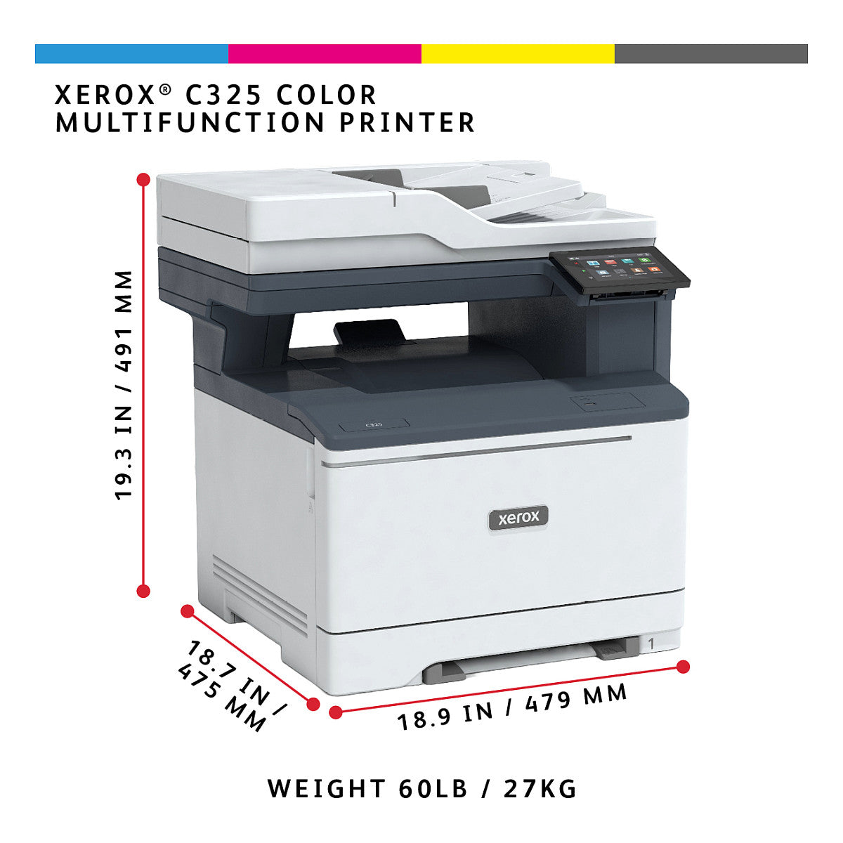 Xerox C325 Farblaserdrucker Scanner Kopierer Fax USB LAN WLAN