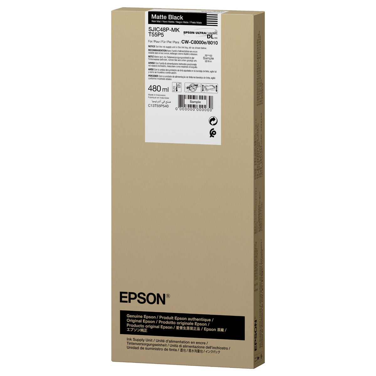 EPSON Tinte schwarz (matt) 480ml CW C8000