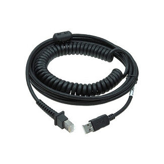 Datalogic USB cable - 5 m - coiled - black