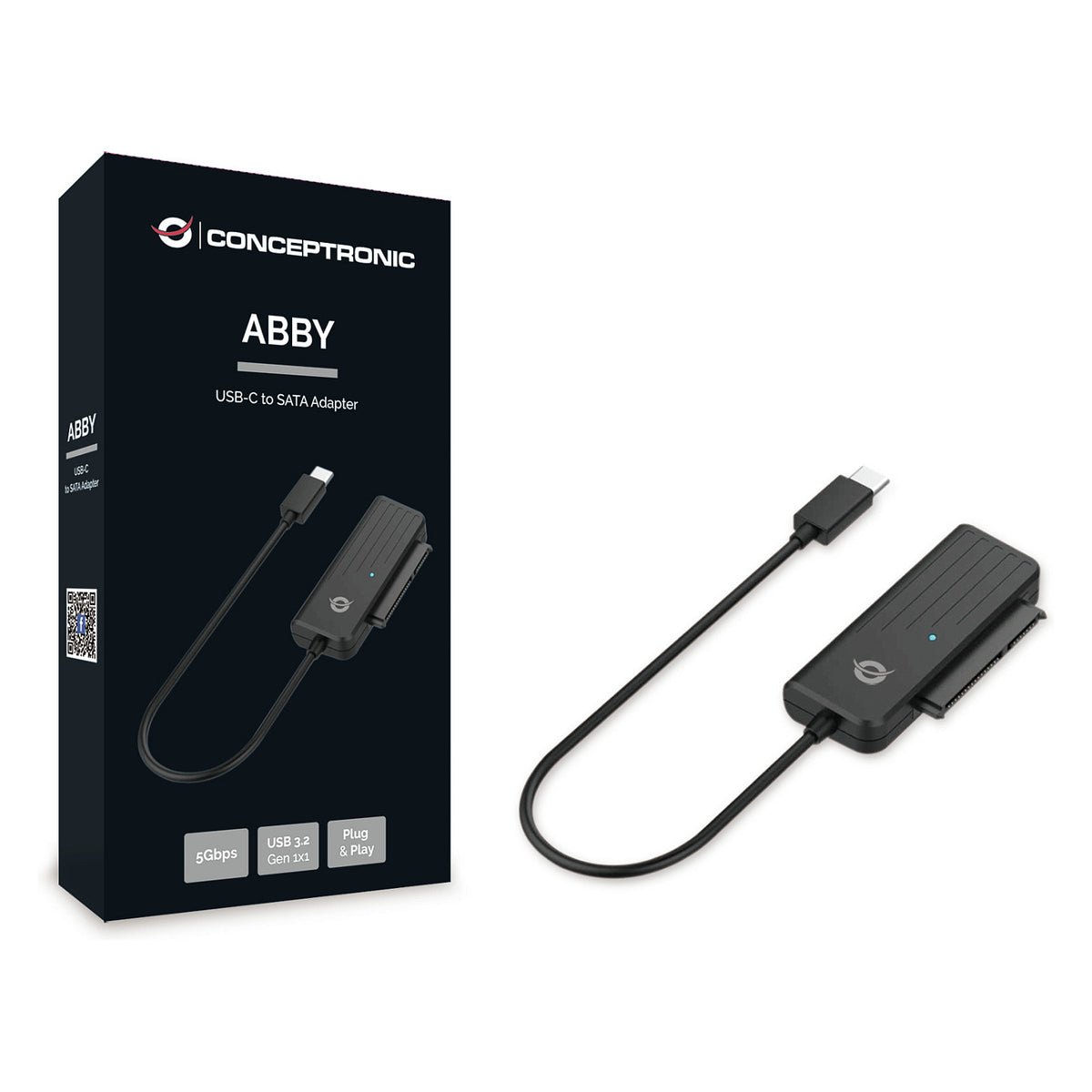 CONCEPTRONIC Adapter USB-C3.2->SATA 2.5" 5Gbs 0.20m sw