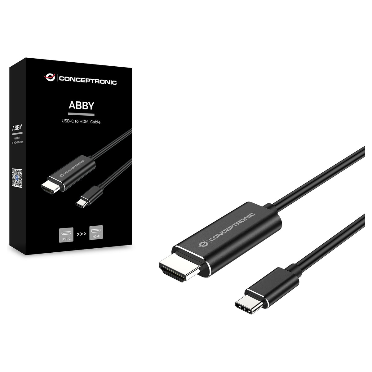 CONCEPTRONIC Adapter USB-C3.2->HDMI1.4 4K/30Hz 2.00m sw