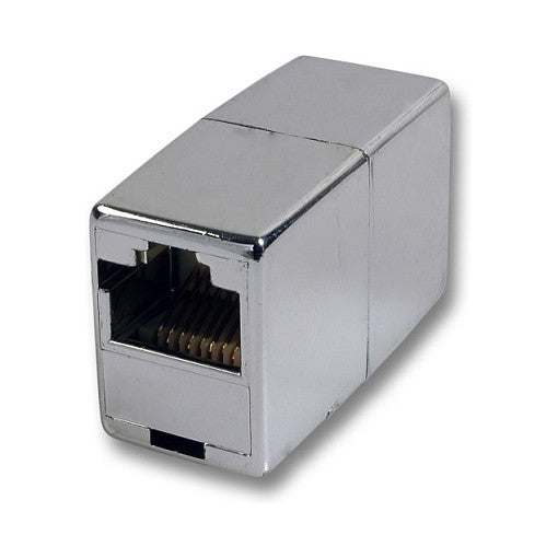 Modular-Adapter RJ45 UTP metallfarben