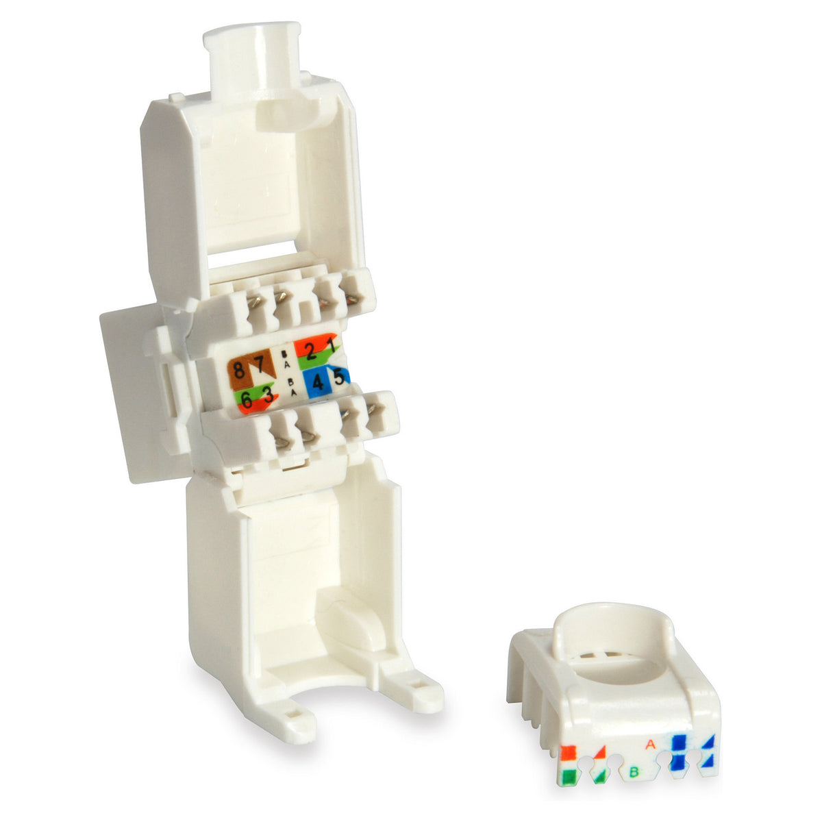 Keystone Jack ungeschirmt Cat6 LSA wzf.8Stk sw