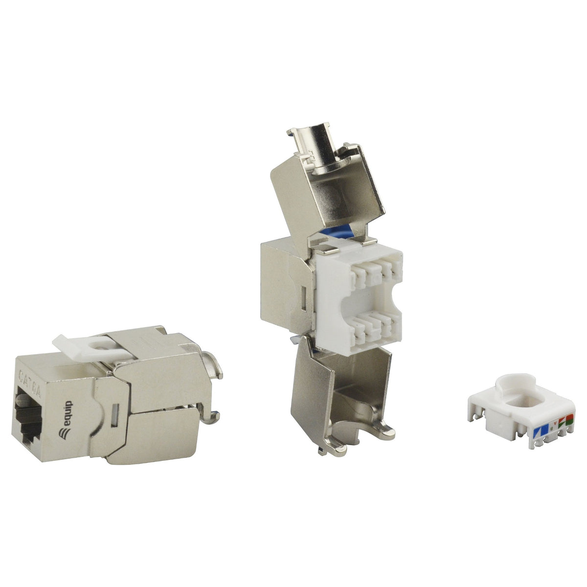 Keystone Jack geschirmt Cat6A LSA wzf.8Stk sil