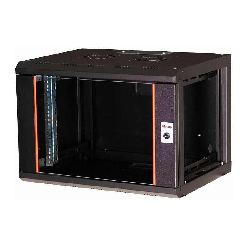 19" Netzwerkschrank Glastür PM 600x450mm 7HE schwarz
