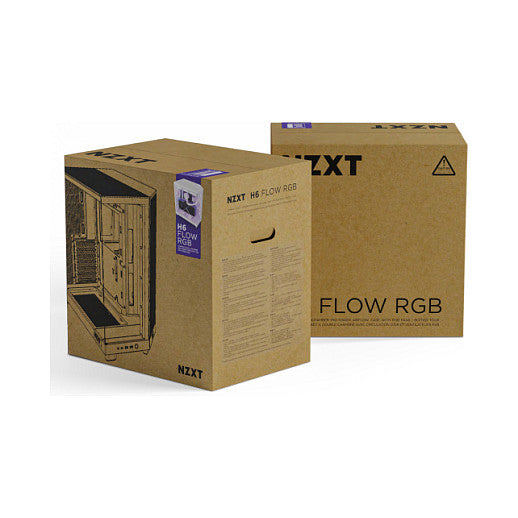 NZXT H6 FLOW RGB ALL Black MidiTower Glasfenster CC-H61FB-R