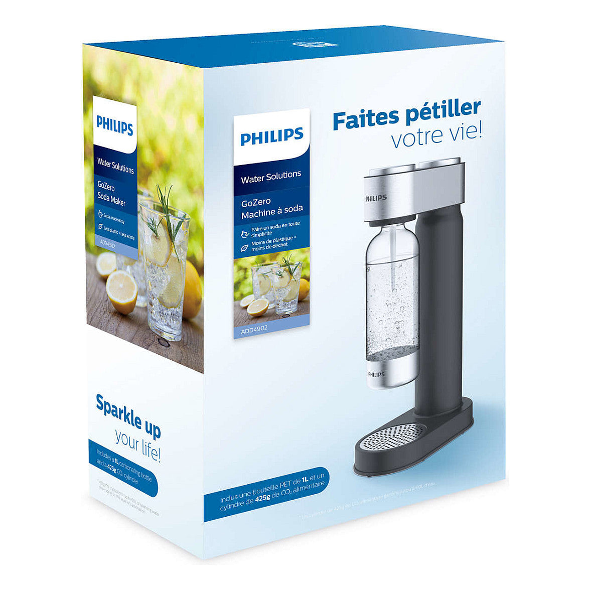 Wassersprudler GoZero ADD4902BK Mattschwarz