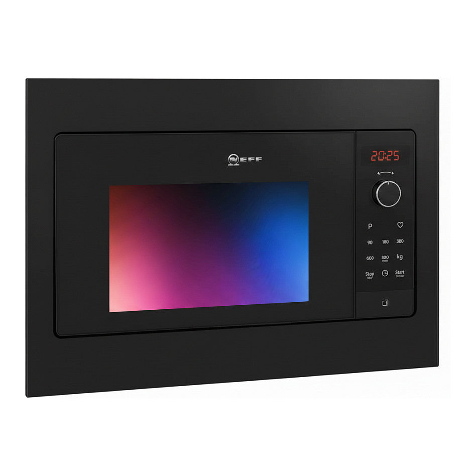 NEFF HLAWG26S3 sw EB-Mikrowelle 800W 20L 5 Leistungsstufen LED-Display