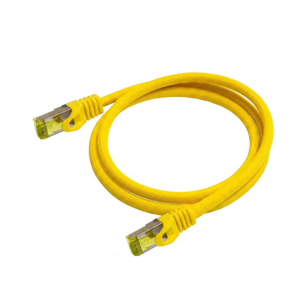 Python Patchkabel mit Cat.7 Rohkabel S/FTP PiMF halogenfrei 3m gelb