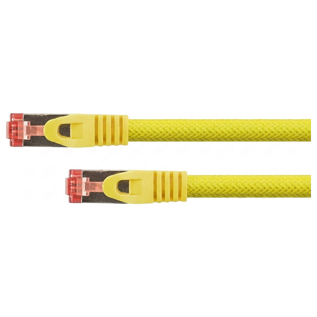 Python Cat.6 Patchkabel mit Nylongeflecht gelb 1,5m
