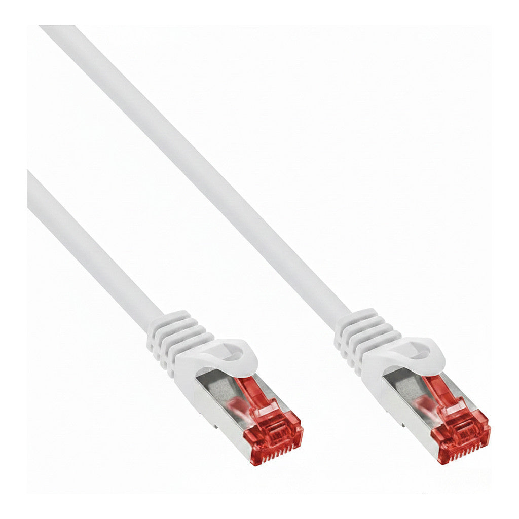 Python Cat.6 Patchkabel mit Nylongeflecht weiß 10m