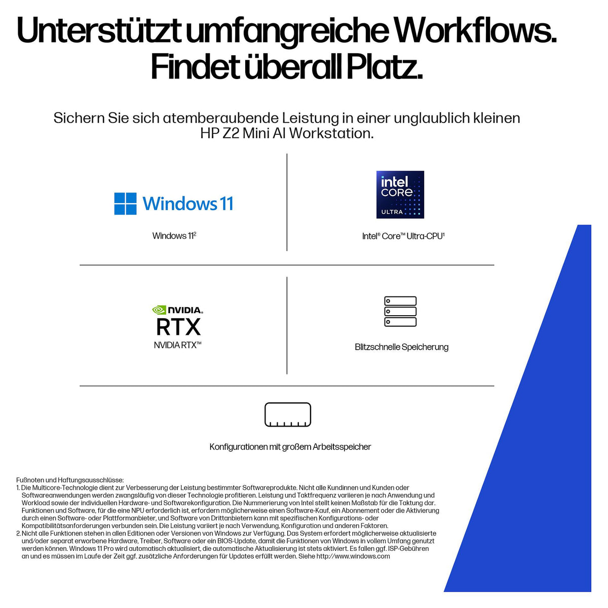 HP Z2 Mini G1i CU9 285K/64GB/1TBSSD/RTX PRO 2000/W11 Pro 1J Gar (DE)