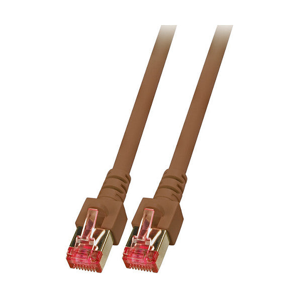 EFB RJ45 Patchkabel Cat.6 S/FTP LSZH braun 30m