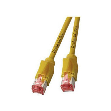 EFB RJ45 Patchkabel Cat.6A S/FTP LSZH Draka UC900 TM21 gelb 1,5m