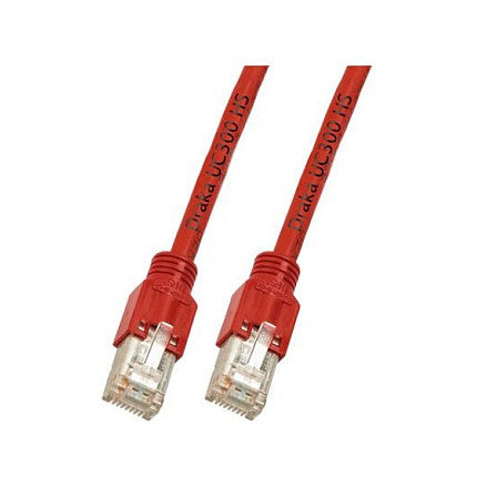EFB RJ45 Patchkabel Cat.5e SF/UTP LSZH Draka UC300 TM11 rot 0,5m