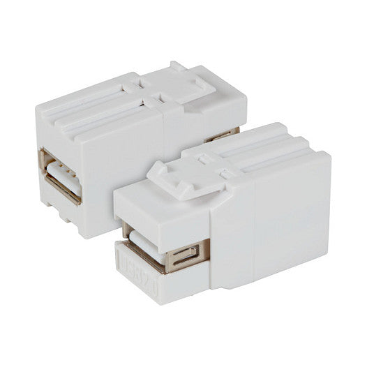 EFB Keystone Einbauadapter USB2.0 A - A, wei