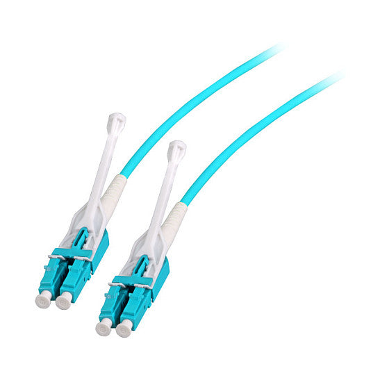 EFB Duplex Patchkabel Push/Pull LC-LC OM3 2m LSZH 3mm aqua