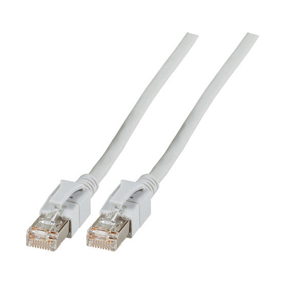 EFB RJ45 Patchkabel Cat.6A S/FTP FRNC VC LED grau 15m
