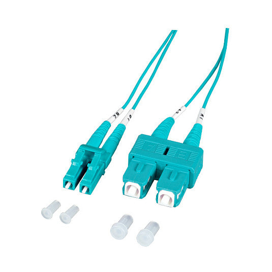 EFB Duplex Patchkabel LC-SC OM3 5m LSZH 1,2mm aqua