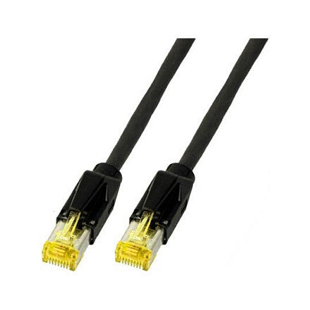 EFB RJ45 Patchkabel Cat.6A S/FTP PUR Cat.7 Rohkabel TM31 schwarz 10m
