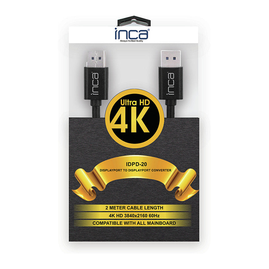 INCA DisplayPort-Kabel IDPD-20 DP > DP; 4K60Hz; 2.0m retail