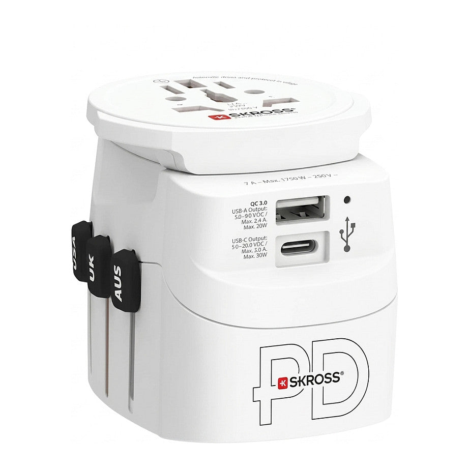 SKROSS Pro Light USB AC30PD World, weiss