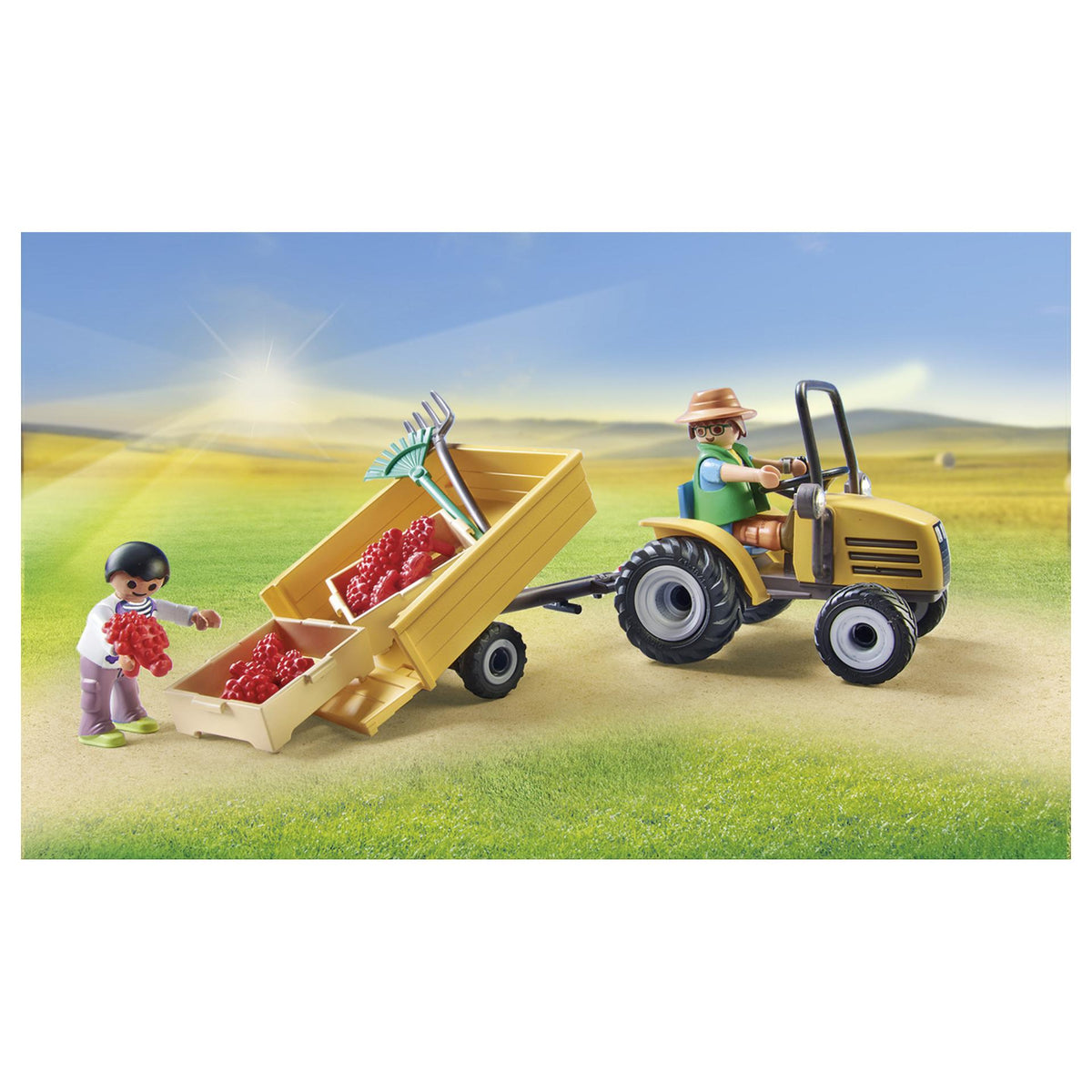 71442-Traktor Anhaenger Wassertank