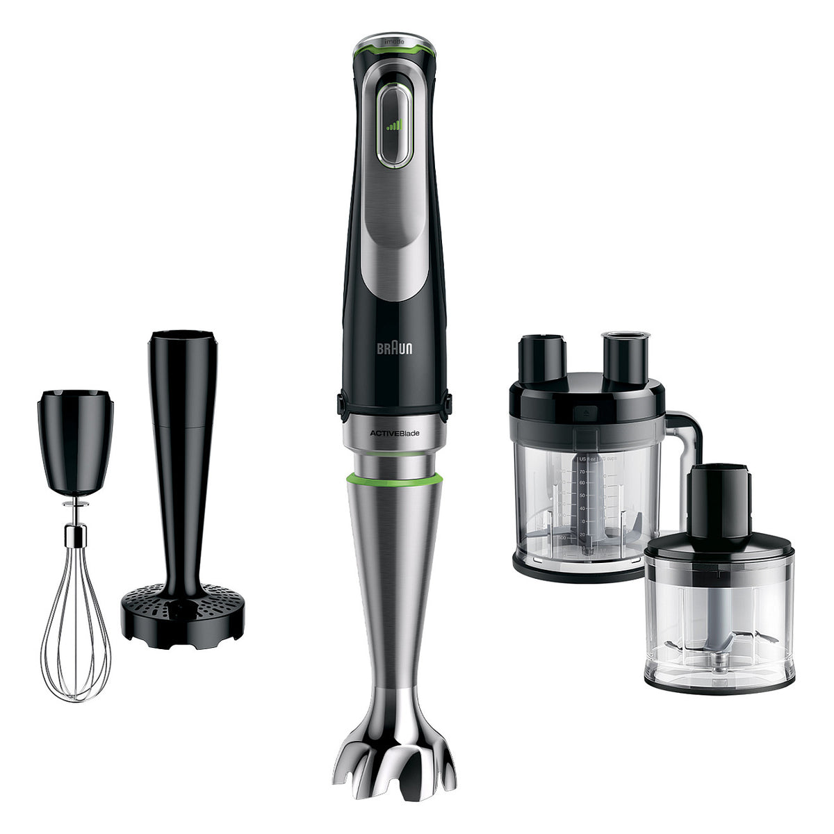 Multiquick 9 MQ 9195XLI Hand blender Premium black/brushed stainless steel