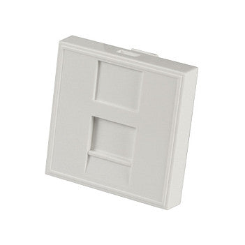 EFB Zentralplatte 22,5x45mm für 1 Keystone, Auslass gerade