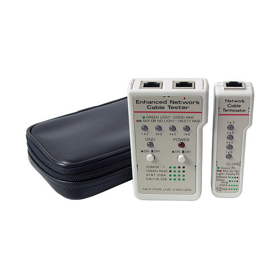Enhanced-Networkcabletester RJ45 Leitungsprüfer Messger.