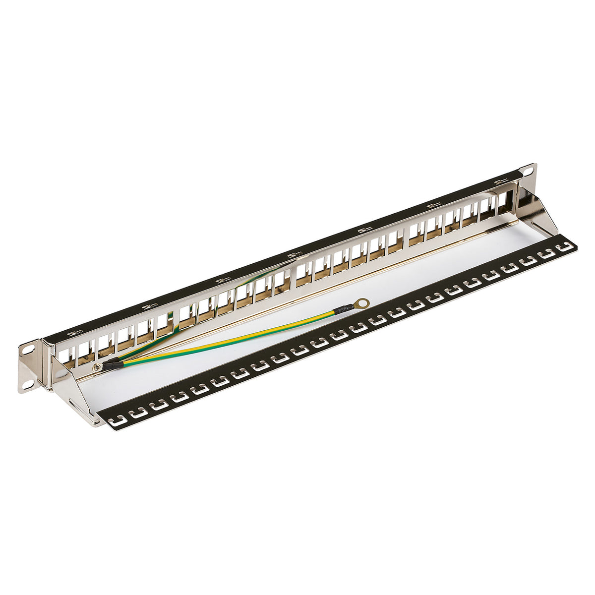 EFB Verteilerfeld 19" 1HE, 24-Port, Metall, metallfarben