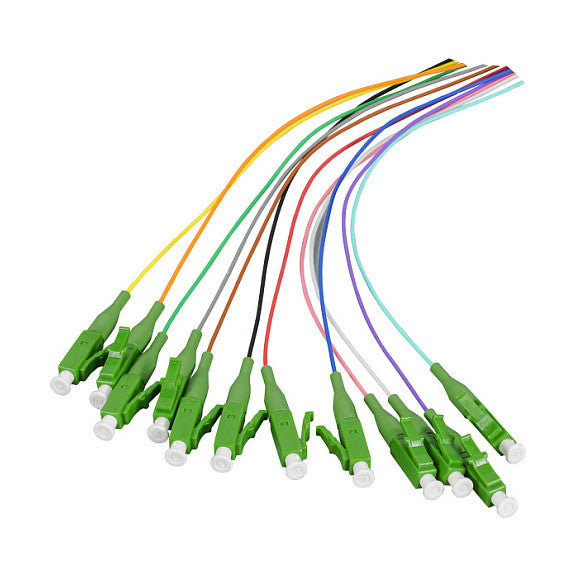 EFB Faserpigtail LC/APC OS2 G657A2 farbiges Set 2m - 12 Stck