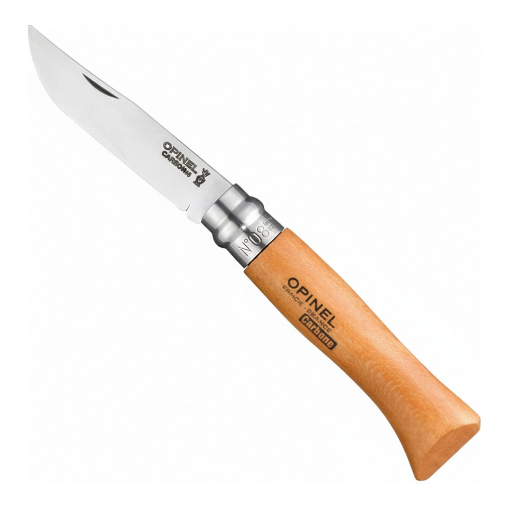 Taschenmesser No. 08 Carbonklinge mit Holzgriff