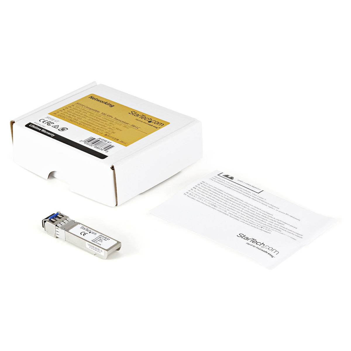STARTECH.COM J9151E-ST Transceiver Modul SFP+ Module 10GBase-LR HP kompatibel Glasfaser 1310nm LC Single Mode mit DDM