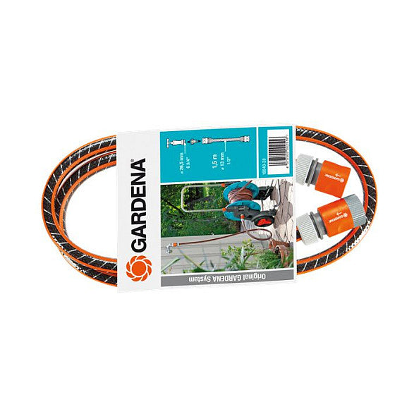 Anschlussgarnitur Comfort FLEX 13mm (1/2") (schwarz/orange, 1,5 Meter)